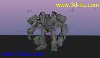 3D打印模型影视级精细变形金刚已绑定可以动画~的图片