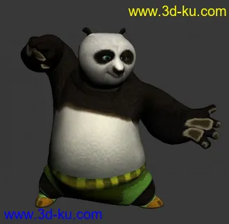 3D打印模型功夫熊猫的图片