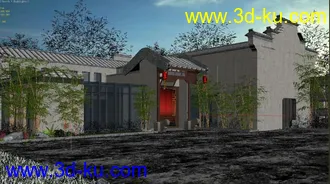 3D打印模型古建别院的图片