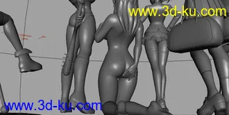 3D打印模型性感美女大集合的图片