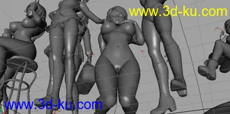 3D打印模型性感美女大集合的图片