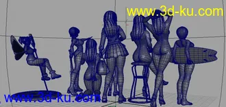 3D打印模型性感美女大集合的图片