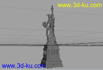 3D打印模型自由女神的图片
