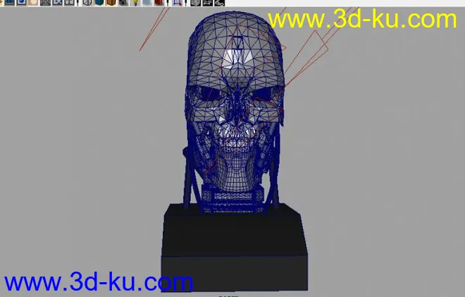 T-600终结者头+贴图模型的图片2