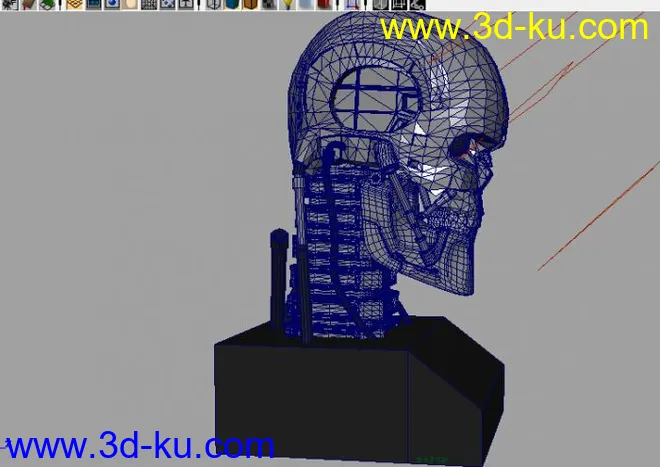 T-600终结者头+贴图模型的图片3