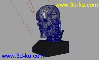 3D打印模型T-600终结者头+贴图的图片