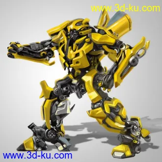 3D打印模型变形金刚   大黄蜂  maya的图片