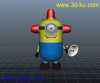 3D打印模型学生做的小黄人，很可爱哦的图片