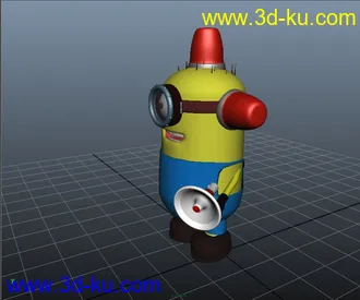 3D打印模型学生做的小黄人，很可爱哦的图片