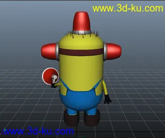 3D打印模型学生做的小黄人，很可爱哦的图片