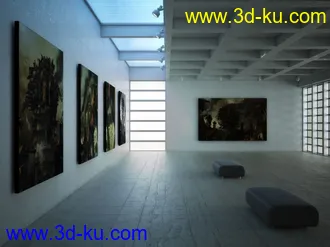 3D打印模型20个高质量室内展会大厅长廊场景的图片