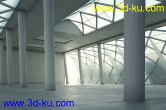 3D打印模型20个高质量室内展会大厅长廊场景的图片