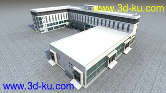 3D打印模型精致的办公小楼免费送了！的图片