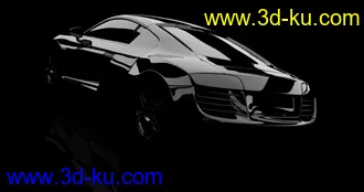 精品奥迪模型，附渲染层，可后期处理，OBJ通用格式的图片