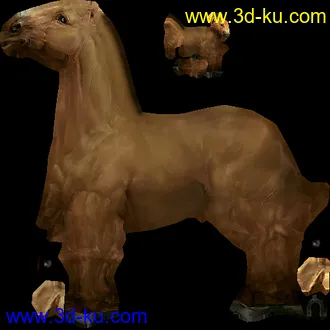 3D打印模型骑马女的图片