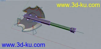 3D打印模型dota2虚空纯正极品装备狂战斧的图片