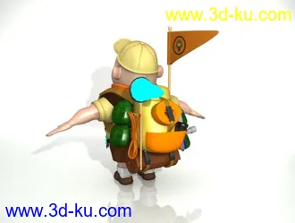 3D打印模型小胖子，飞屋环游记的图片