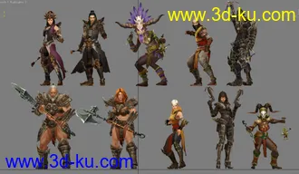 暗黑模型的图片