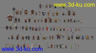 3D打印模型赤壁角色的图片