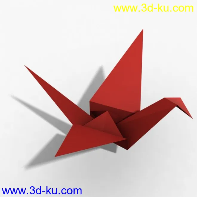 (0)3D千纸鹤一枚模型的图片1