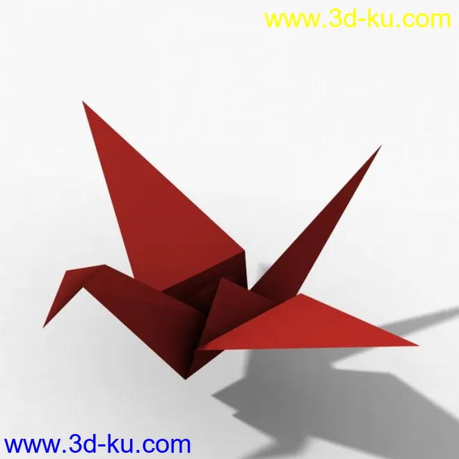 (0)3D千纸鹤一枚模型的图片2