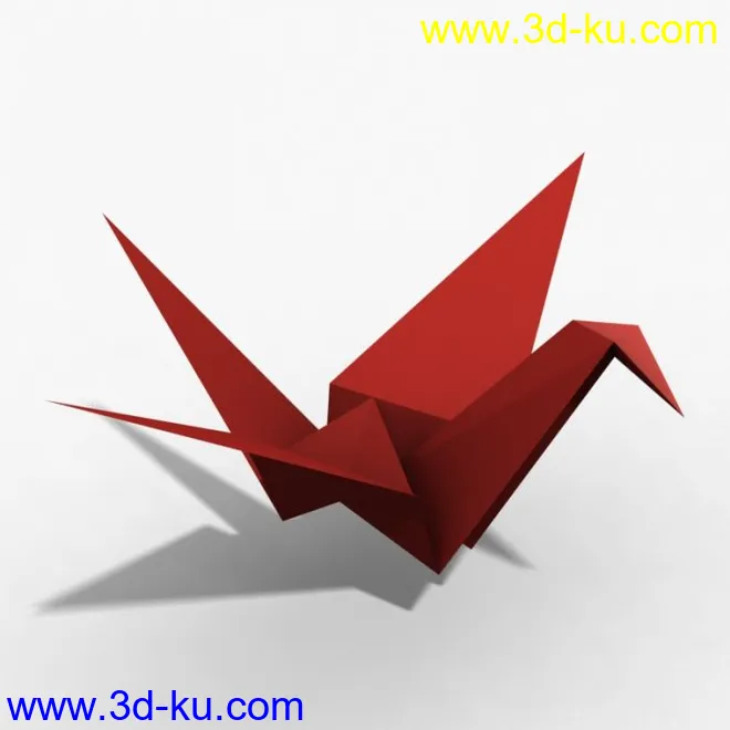 (0)3D千纸鹤一枚模型的图片3
