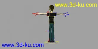 专业高级绑定男模型（有贴图MAYA）的图片