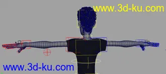 专业高级绑定男模型（有贴图MAYA）的图片