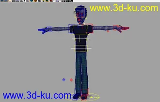 专业高级绑定男模型（有贴图MAYA）的图片
