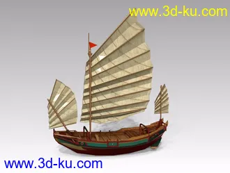 3D打印模型古战船的图片
