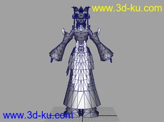 3D打印模型貂蝉带贴图MAYA MAX OBJ的图片