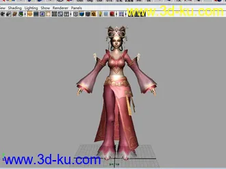 3D打印模型貂蝉带贴图MAYA MAX OBJ的图片