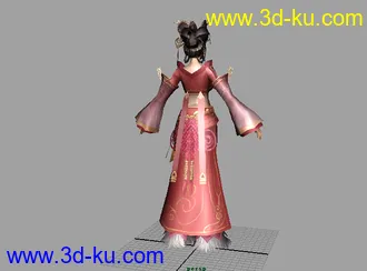 3D打印模型貂蝉带贴图MAYA MAX OBJ的图片