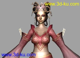 3D打印模型貂蝉带贴图MAYA MAX OBJ的图片