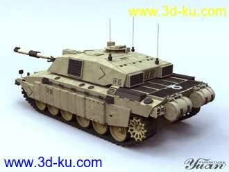 3D打印模型挑战者-Ⅱ主战坦克（转）的图片