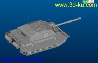 3D打印模型挑战者-Ⅱ主战坦克（转）的图片