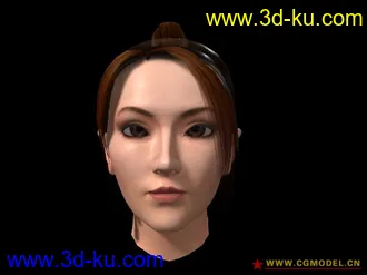3D打印模型带材质的女人头的图片