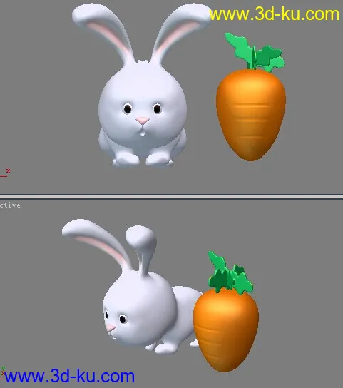 兔子 白兔模型的图片1
