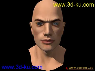 3D打印模型带材质的男人头的图片