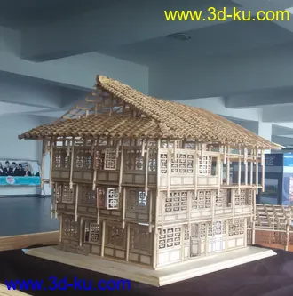 3D打印模型穿斗式古建雏模的图片