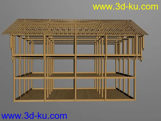 穿斗式古建雏模模型的图片5