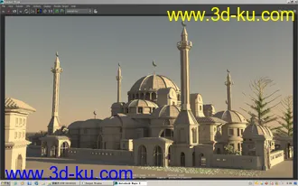 3D打印模型城堡的图片