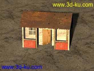 3D打印模型旧房子一枚，不嫌弃收下吧的图片