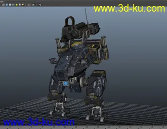 机械装甲人物模型带贴图的图片