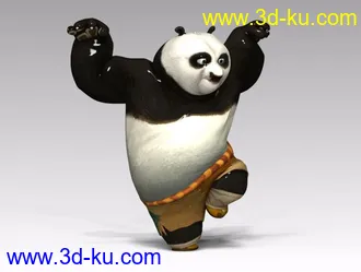 3D打印模型功夫熊猫的图片