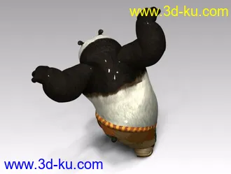 3D打印模型功夫熊猫的图片