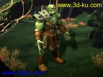 3D打印模型魔兽中的兽族步兵~有材质啊亲~！的图片