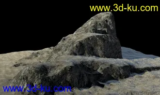 3D打印模型比较写实的石头的图片