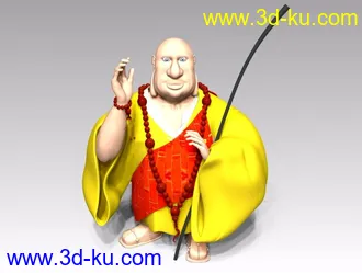 3D打印模型和尚的图片