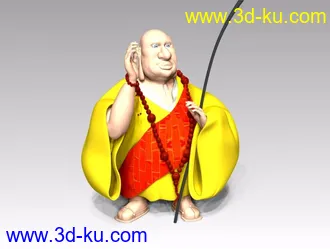 3D打印模型和尚的图片
